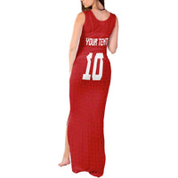 Custom Tonga Rugby Tank Maxi Dress Ngatu Motifs and Pacific Patterns LT03 - Polynesian Pride
