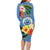 Micronesia Constitution Day Family Matching Long Sleeve Bodycon Dress and Hawaiian Shirt Hibiscus and Tapa Tribal Pattern LT03 - Polynesian Pride