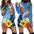 Micronesia Constitution Day Hoodie Dress Hibiscus and Tapa Tribal Pattern LT03 - Polynesian Pride