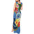 Micronesia Constitution Day Tank Maxi Dress Hibiscus and Tapa Tribal Pattern LT03 - Polynesian Pride