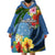 Micronesia Constitution Day Wearable Blanket Hoodie Hibiscus and Tapa Tribal Pattern LT03 - Polynesian Pride