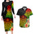 Polynesia Victory Day Couples Matching Long Sleeve Bodycon Dress and Hawaiian Shirt Tribal Turtle and Hibiscus LT03 Reggae - Polynesian Pride