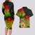 Polynesia Victory Day Couples Matching Long Sleeve Bodycon Dress and Hawaiian Shirt Tribal Turtle and Hibiscus LT03 - Polynesian Pride