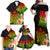 Polynesia Victory Day Family Matching Off Shoulder Maxi Dress and Hawaiian Shirt Tribal Turtle and Hibiscus LT03 - Polynesian Pride