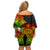 Polynesia Victory Day Family Matching Off Shoulder Short Dress and Hawaiian Shirt Tribal Turtle and Hibiscus LT03 - Polynesian Pride