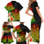 Polynesia Victory Day Family Matching Short Sleeve Bodycon Dress and Hawaiian Shirt Tribal Turtle and Hibiscus LT03 - Polynesian Pride