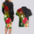 Wallis and Futuna Victory Day Couples Matching Long Sleeve Bodycon Dress and Hawaiian Shirt Tribal Polynesian Tattoo and Hibiscus Flower LT03 - Polynesian Pride