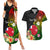 Wallis and Futuna Victory Day Couples Matching Summer Maxi Dress and Hawaiian Shirt Tribal Polynesian Tattoo and Hibiscus Flower LT03 Reggae - Polynesian Pride