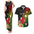 Wallis and Futuna Victory Day Couples Matching Tank Maxi Dress and Hawaiian Shirt Tribal Polynesian Tattoo and Hibiscus Flower LT03 Reggae - Polynesian Pride