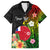 Wallis and Futuna Victory Day Family Matching Long Sleeve Bodycon Dress and Hawaiian Shirt Tribal Polynesian Tattoo and Hibiscus Flower LT03 Dad's Shirt - Short Sleeve Reggae - Polynesian Pride