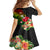 Wallis and Futuna Victory Day Family Matching Short Sleeve Bodycon Dress and Hawaiian Shirt Tribal Polynesian Tattoo and Hibiscus Flower LT03 - Polynesian Pride