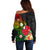 Wallis and Futuna Victory Day Off Shoulder Sweater Tribal Polynesian Tattoo and Hibiscus Flower LT03 - Polynesian Pride