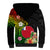 Wallis and Futuna Victory Day Sherpa Hoodie Tribal Polynesian Tattoo and Hibiscus Flower LT03 - Polynesian Pride