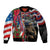 Hawaii and United States Memorial Day Bomber Jacket Honor and Remember The Fallen