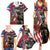 Hawaii and United States Memorial Day Family Matching Summer Maxi Dress and Hawaiian Shirt Honor and Remember The Fallen