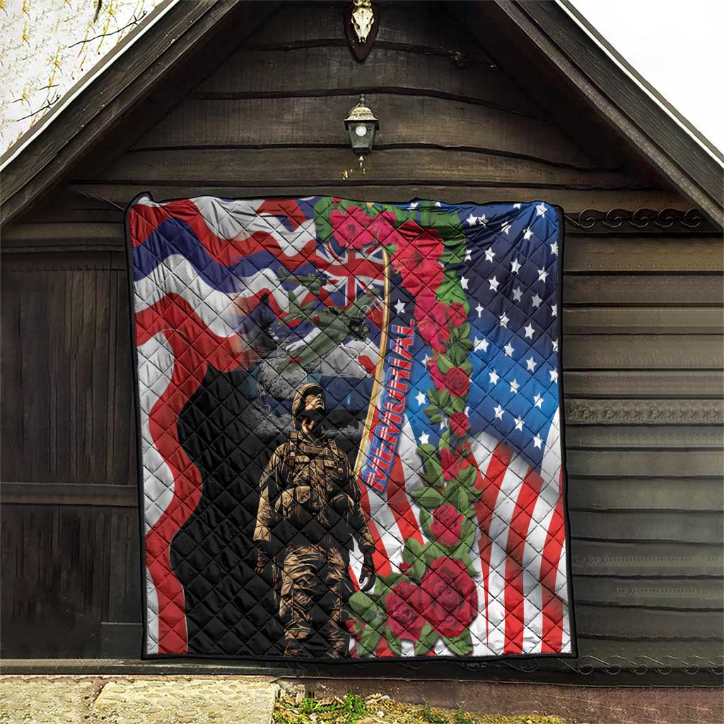 Hawaii and United States Memorial Day Quilt Honor and Remember The Fallen LT03 - Polynesian Pride