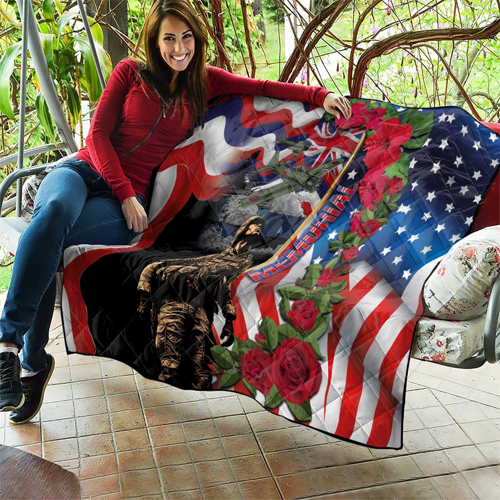 Hawaii and United States Memorial Day Quilt Honor and Remember The Fallen LT03 - Polynesian Pride