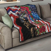 Hawaii and United States Memorial Day Quilt Honor and Remember The Fallen LT03 - Polynesian Pride