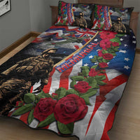 Hawaii and United States Memorial Day Quilt Bed Set Honor and Remember The Fallen LT03 - Polynesian Pride