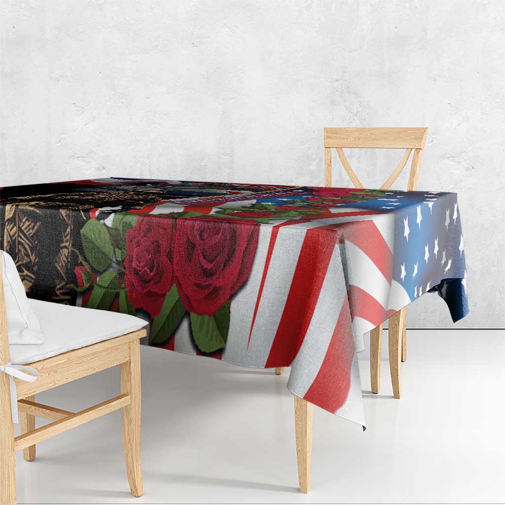 Hawaii and United States Memorial Day Tablecloth Honor and Remember The Fallen LT03 - Polynesian Pride