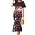 Japanese Culture and Hawaiian Tribal Family Matching Mermaid Dress and Hawaiian Shirt Sakura Blossom Tapa Pattern