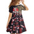 Japanese Culture and Hawaiian Tribal Family Matching Summer Maxi Dress and Hawaiian Shirt Sakura Blossom Tapa Pattern