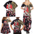 Japanese Culture and Hawaiian Tribal Family Matching Summer Maxi Dress and Hawaiian Shirt Sakura Blossom Tapa Pattern