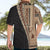 Samoa Siapo Motif Half Style Hawaiian Shirt Brown Version