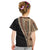 Samoa Siapo Motif Half Style Kid T Shirt Brown Version