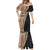 Samoa Siapo Motif Half Style Mermaid Dress Brown Version