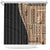 Samoa Siapo Motif Half Style Shower Curtain Brown Version