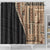 Samoa Siapo Motif Half Style Shower Curtain Brown Version