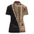 Samoa Siapo Motif Half Style Women Polo Shirt Brown Version