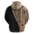 Samoa Siapo Motif Half Style Zip Hoodie Brown Version