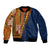 Samoa Siapo Motif Half Style Bomber Jacket Colorful Version