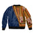 Samoa Siapo Motif Half Style Bomber Jacket Colorful Version