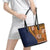 Samoa Siapo Motif Half Style Leather Tote Bag Colorful Version