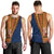 Samoa Siapo Motif Half Style Men Tank Top Colorful Version