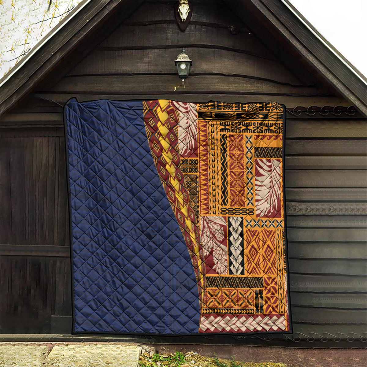 Samoa Siapo Motif Half Style Quilt Colorful Version LT03 - Polynesian Pride
