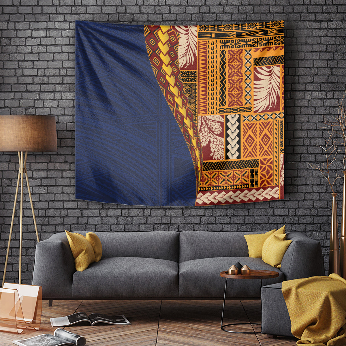 Samoa Siapo Motif Half Style Tapestry Colorful Version LT03 - Polynesian Pride