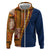 Samoa Siapo Motif Half Style Zip Hoodie Colorful Version