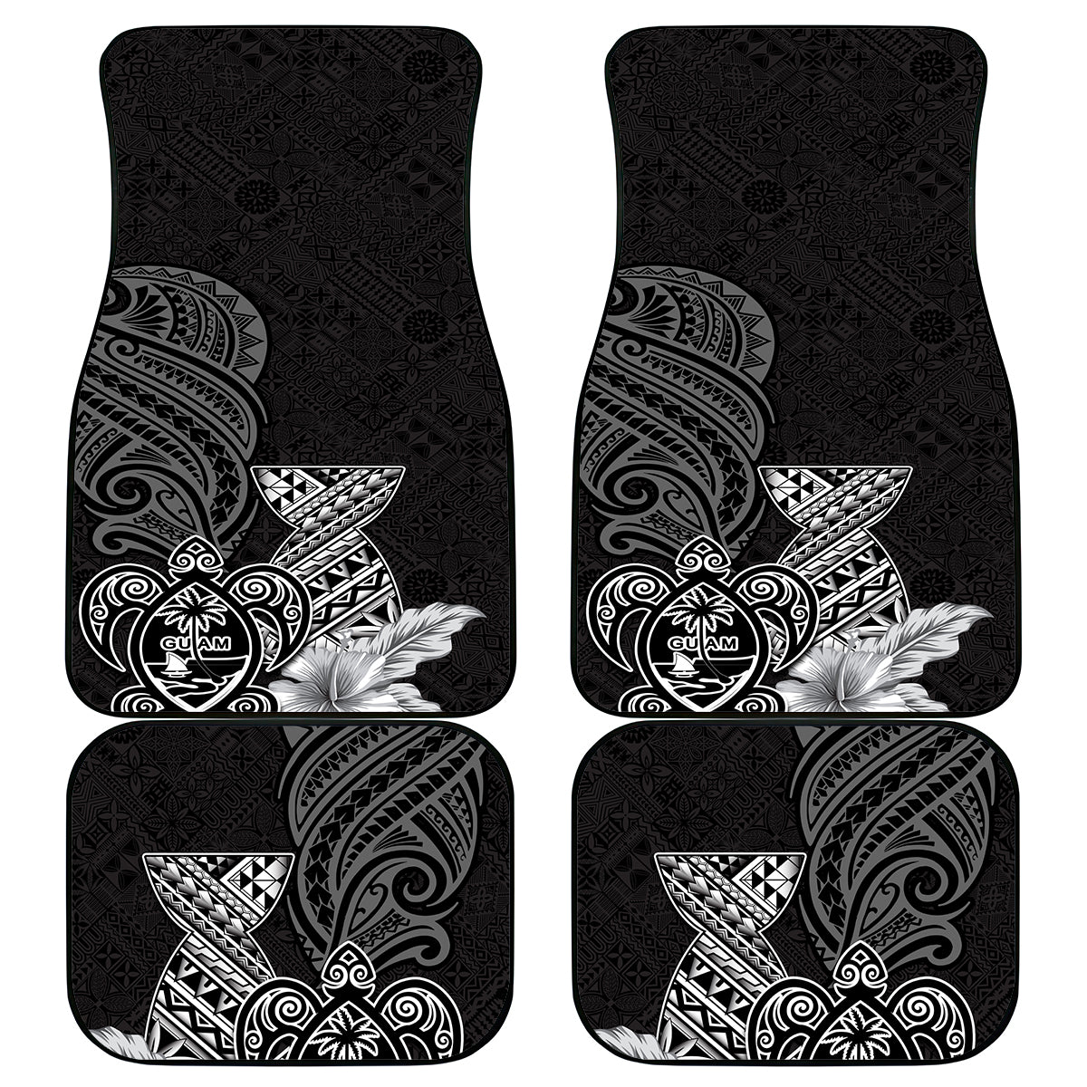 Guam Latte Stone Chamorro Culture Car Mats Tapa Pattern LT03 - Polynesian Pride