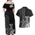 Guam Latte Stone Chamorro Culture Couples Matching Off Shoulder Maxi Dress and Hawaiian Shirt Tapa Pattern