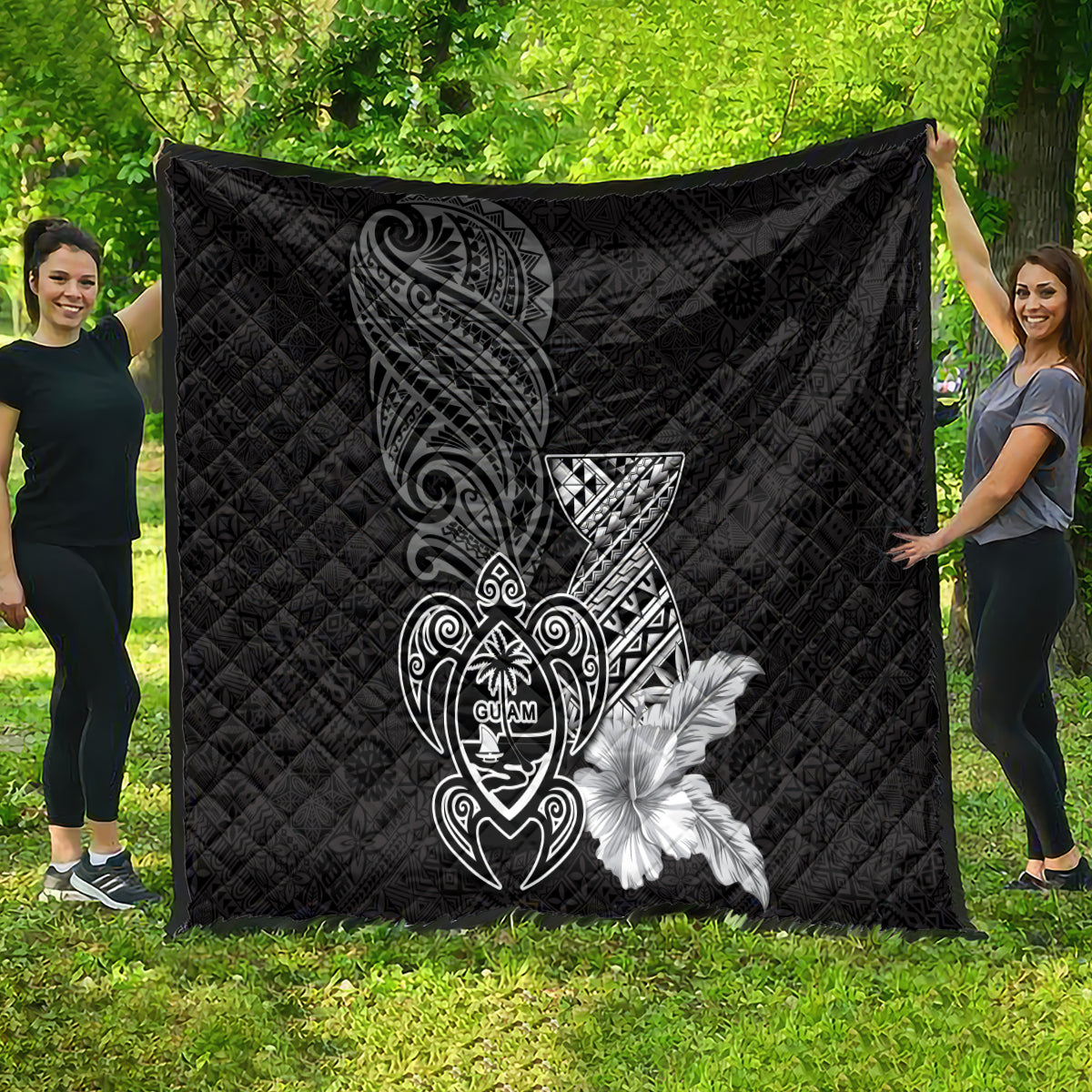 Guam Latte Stone Chamorro Culture Quilt Tapa Pattern LT03 - Polynesian Pride