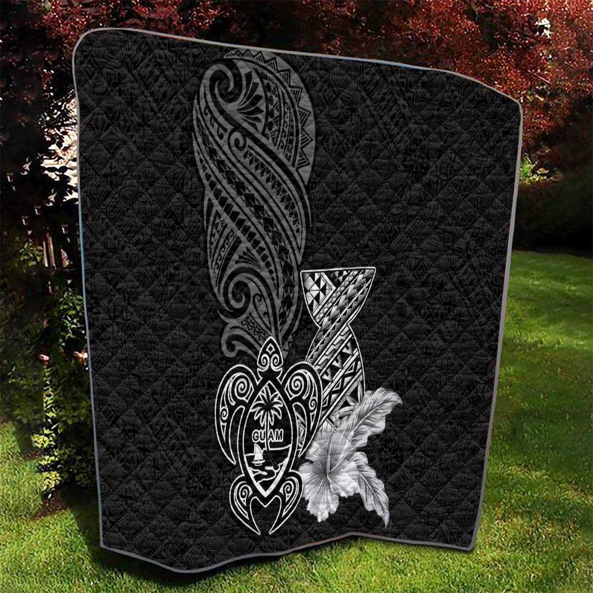 Guam Latte Stone Chamorro Culture Quilt Tapa Pattern LT03 - Polynesian Pride