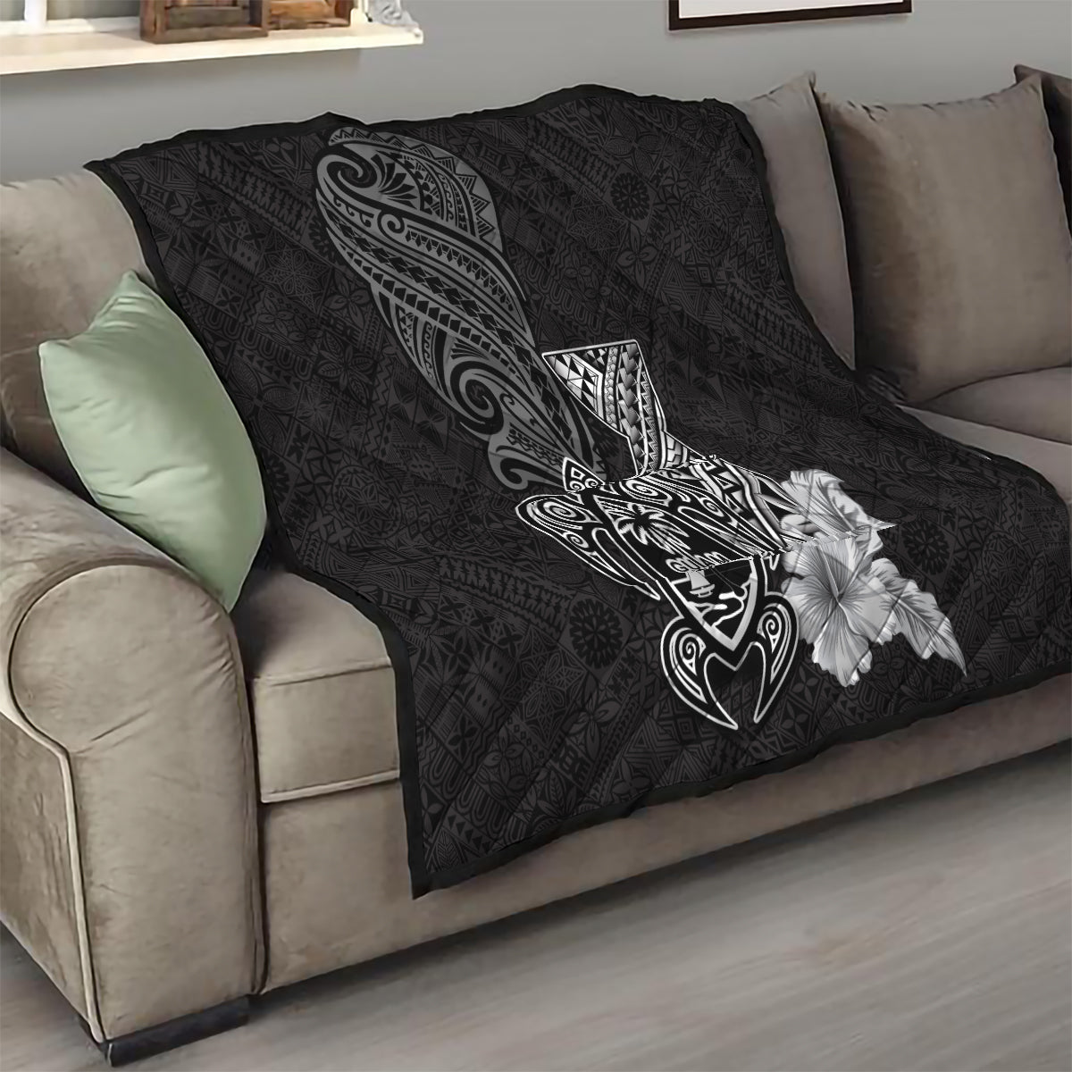 Guam Latte Stone Chamorro Culture Quilt Tapa Pattern LT03 - Polynesian Pride