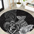 Guam Latte Stone Chamorro Culture Round Carpet Tapa Pattern