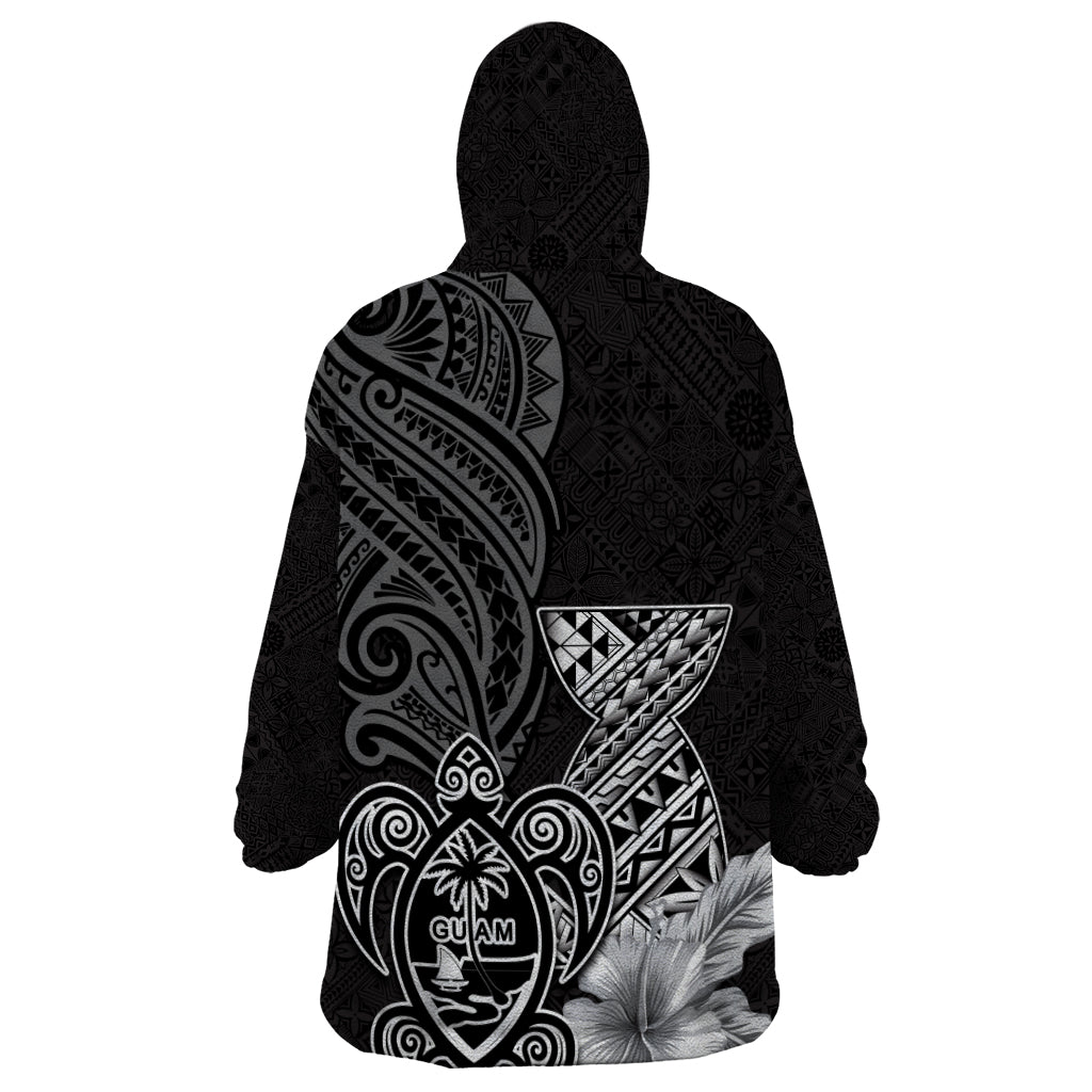 Guam Latte Stone Chamorro Culture Wearable Blanket Hoodie Tapa Pattern LT03 - Polynesian Pride