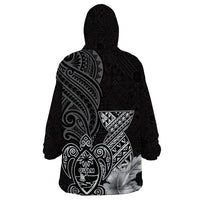 Guam Latte Stone Chamorro Culture Wearable Blanket Hoodie Tapa Pattern LT03 - Polynesian Pride