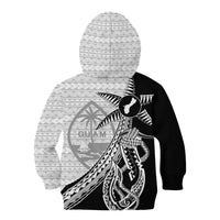 Guam Fish Hook and Palm Tree Kid Hoodie Polynesian Pattern Half Style LT03 - Polynesian Pride
